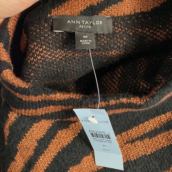 Ann Taylor Sparkle Zebra Print Wool Dress NWT - Picture 5 of 6